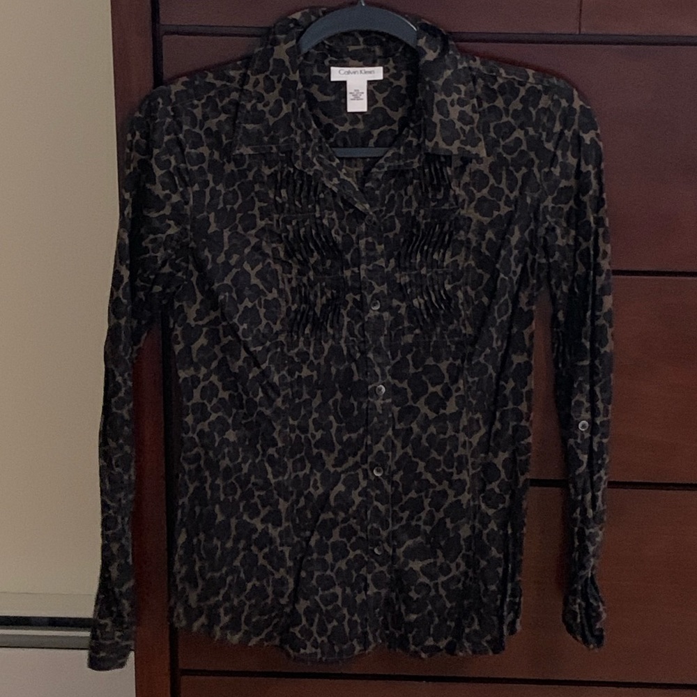 Long sleeve button down blouse